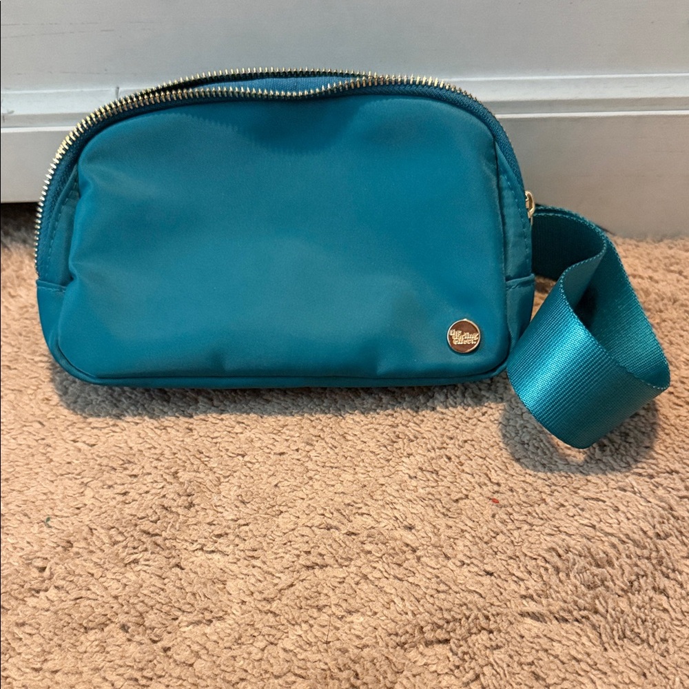 Teal Crossbody Bag with Wide Strap and Wallet - The Darling effect Co.